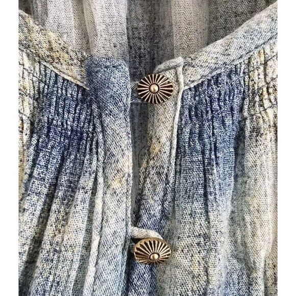 Maeve Anthropologie Plaid Rayon Oversized Peplum Tunic Cavalon Top Size Large - Picture 4 of 10